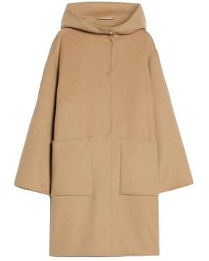 Pennyblack Langer Wollmantel - Natur