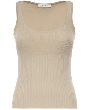 Max Mara Sleeveless Tops - Natural