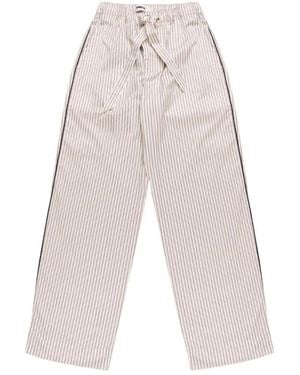 Tekla Straight Trousers - Grey