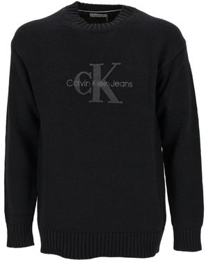 Calvin Klein Round-Neck Knitwear - Noir