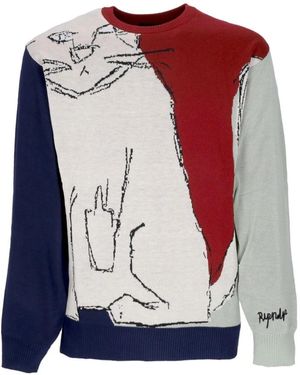 RIPNDIP Round-Neck Knitwear - Blu