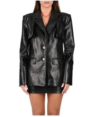 Patrizia Pepe Leather Jackets - Schwarz