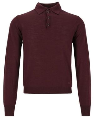 Emporio Armani Polo Shirts - Purple