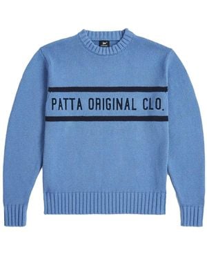 PATTA Round-Neck Knitwear - Blu