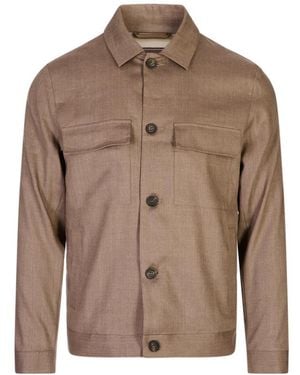 Peserico Light Jackets - Brown