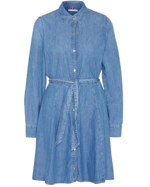Tommy Hilfiger Shirt Dresses - Blue