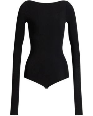 Alberta Ferretti Wool Lace Bodysuit - Schwarz