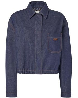 Fendi Denim Jackets - Azul