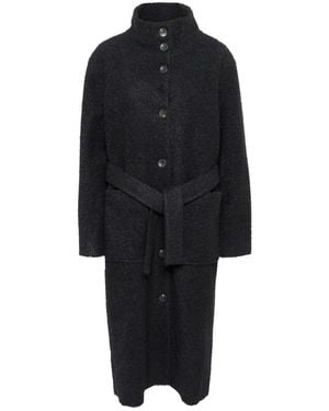 Saint Tropez Belted Coats - Black