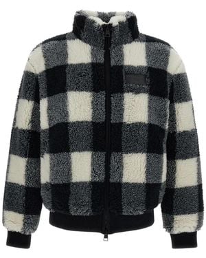 Givenchy Jassen ,Veelkleurig ,Katoen Nepen Bont & Shearling Jassen - Zwart