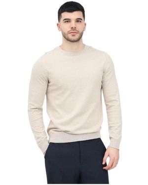 SELECTED Round-Neck Knitwear - Bianco