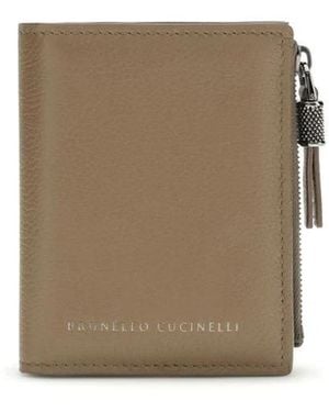 Brunello Cucinelli Bos Taurus Wallet - Naturel
