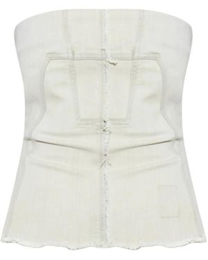 Rick Owens Sleeveless Tops - Natural