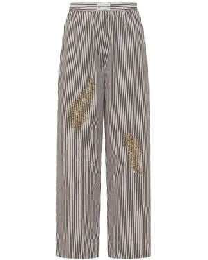 Des Phemmes Wide Trousers - Gris