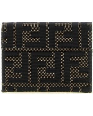 Fendi Ff Jacquard Kaarthouder - Zwart
