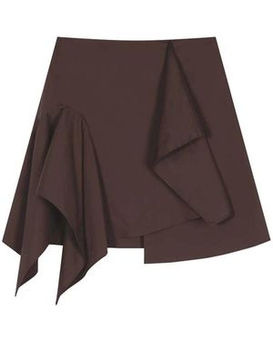 Low Classic Short Skirts - Marrone
