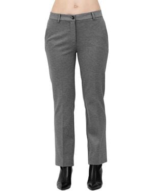 Via Masini 80 Cropped Trousers - Gris