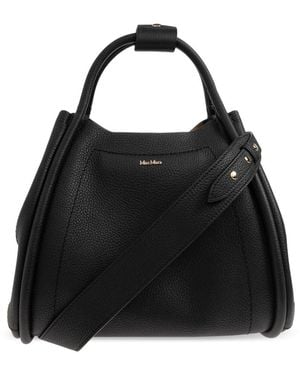 Max Mara Tassen ,Zwart ,Leer Marine Handbag