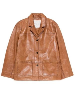 Birgitte Herskind Leather Jackets - Brown