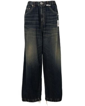 Maison Mihara Yasuhiro Wide Jeans - Negro