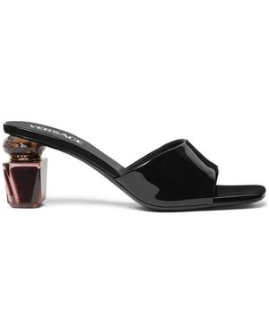 Versace Heeled Mules - Negro