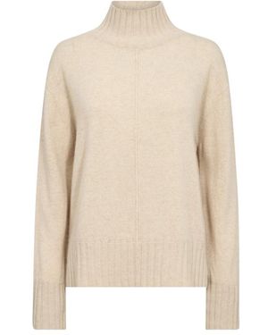 Mos Mosh Truien & Vesten ,Kasjmier Aima Cashmere Highneck Knit - Naturel