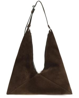 Moschino Wildleder Hobo-Tasche - Braun