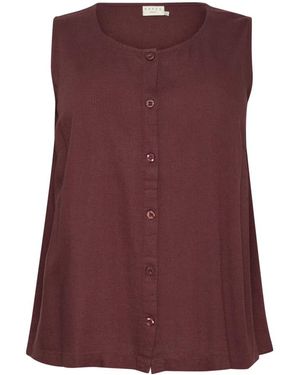 Kaffe Sleeveless Tops - Morado