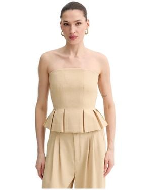 Gestuz Tops ,Polyester Stacy Top - Naturel