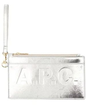A.P.C. Plastik clutches - Weiß