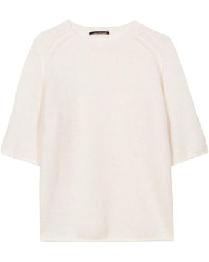 Luisa Cerano Round-Neck Knitwear - White