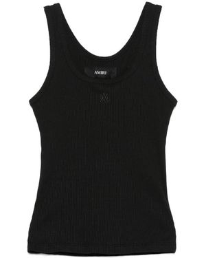 Amiri Sleeveless Tops - Black