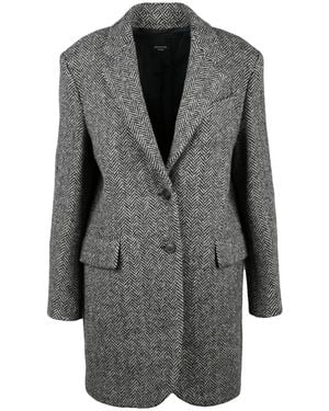Weekend by Maxmara Single-Breasted Coats - Gris