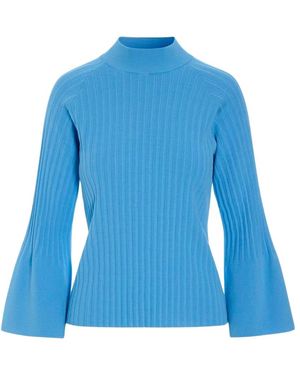 Bitte Kai Rand Rippstrick-Rollkragenpullover - Blau
