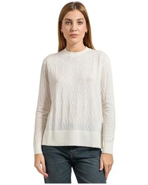 ARMANI EXCHANGE Round-Neck Knitwear - Bianco