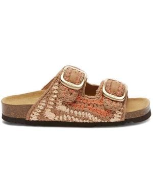 Scholl Sliders - Brown