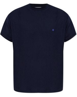 Jil Sander Rundhals-T-Shirt - Blau