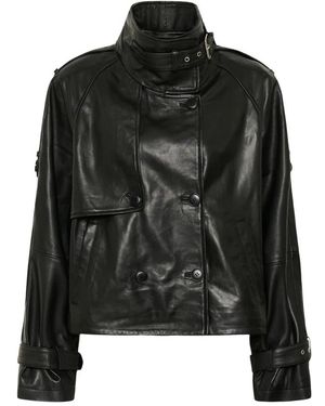 Gestuz Leather Jackets - Nero