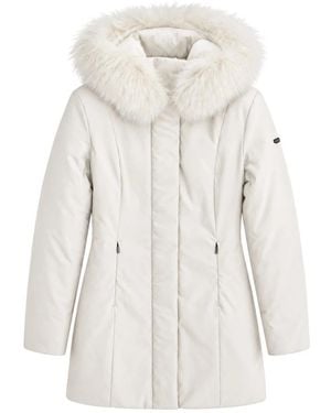 Refrigiwear Jassen ,Wit ,Polyester Jas Met Bontkraag