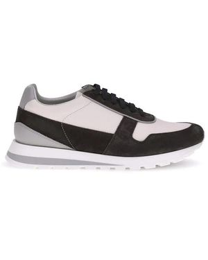 Brunello Cucinelli Bunte Ledersneakers Mit Wildleder-Details - Schwarz