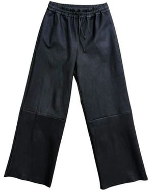 Arma Leather Trousers - Azul