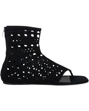 Alaïa Flat Sandals - Negro