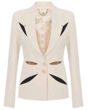 Elisabetta Franchi Blazers - Natural
