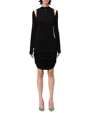 DSquared² Statement Mouwloze Jurk Voor Elke Gelegenheid - Zwart