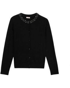 Oltre Round-Neck Knitwear - Nero