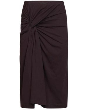Dries Van Noten Midi Rok - Bruin