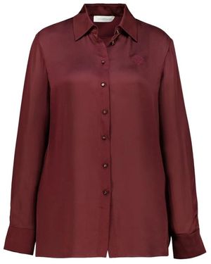 Zimmermann Luna Satin Shirt - Rood