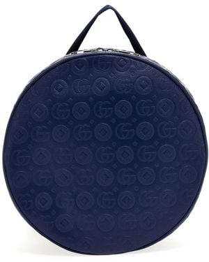 Gucci Runder Rucksack Mit Punkten - Blau