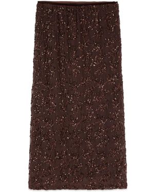 Oltre Midi Skirts - Marrone