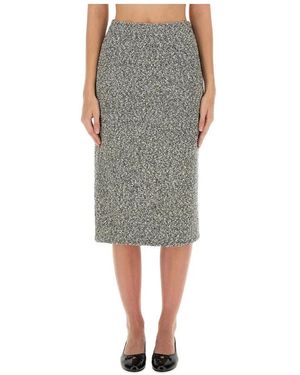 Tory Burch Tweed Bleistiftrock - Grau